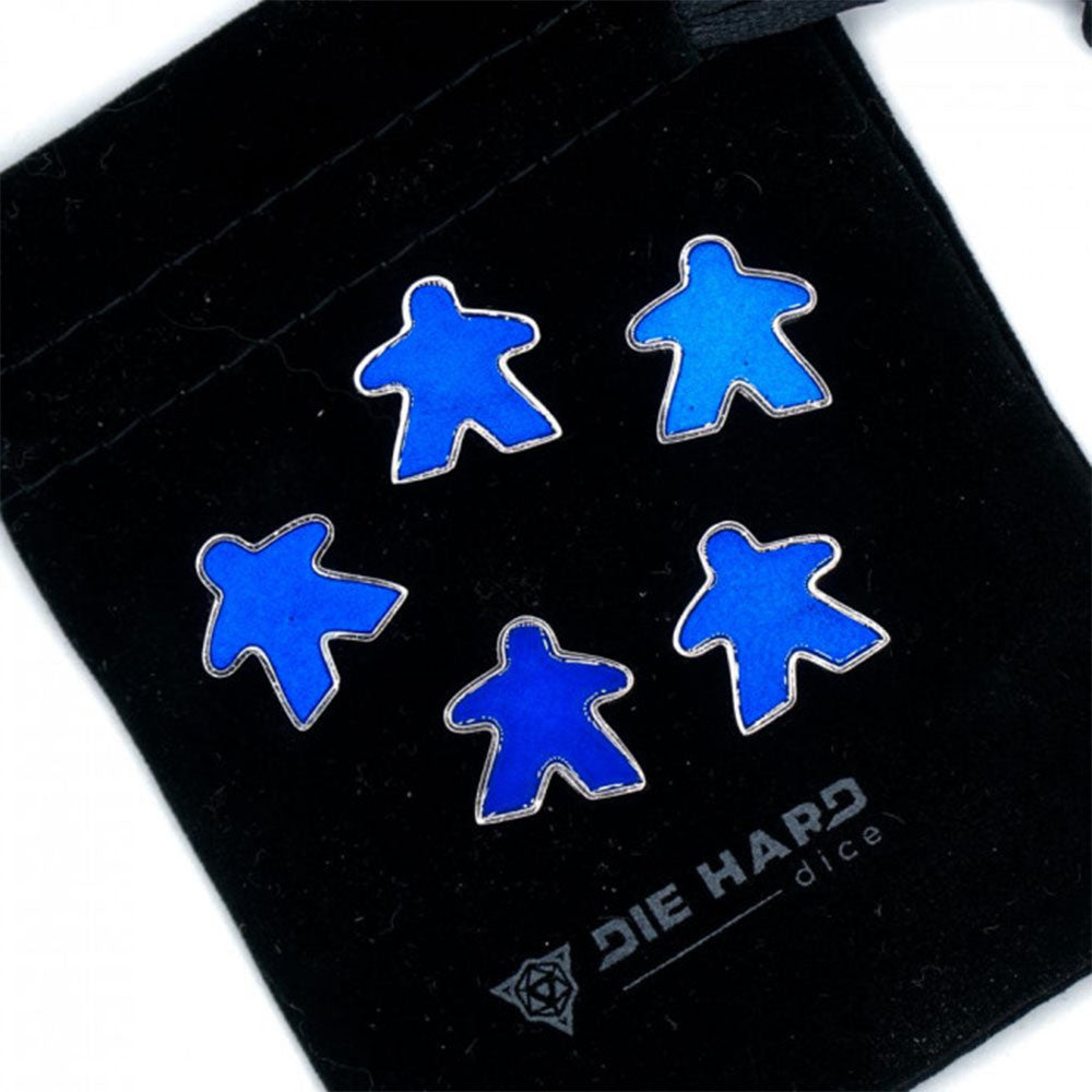 DHD Platinum Metal Meeples with Bag (Set of 5)