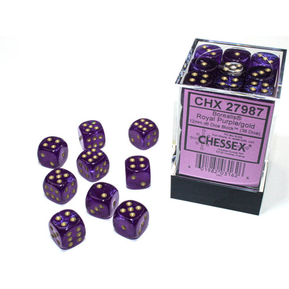 BOREALIS Chessex 12 mm D6 Luminary Block