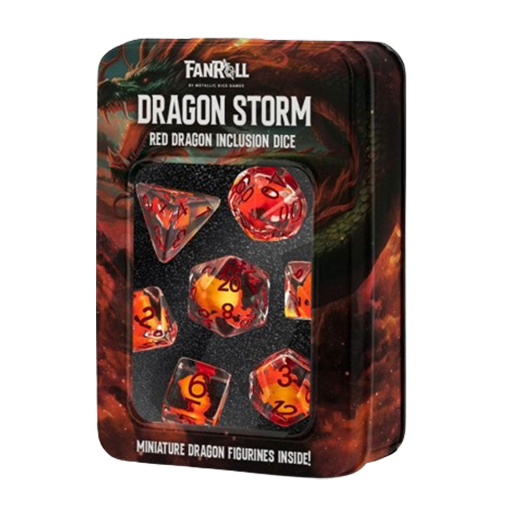 MDG Dragon Storm inkludering Silikon terninger sett 16mm