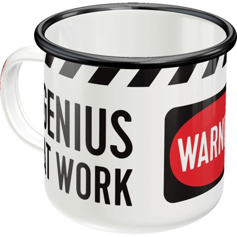 Nostalgic-Art Genius at Work Enamel Mug