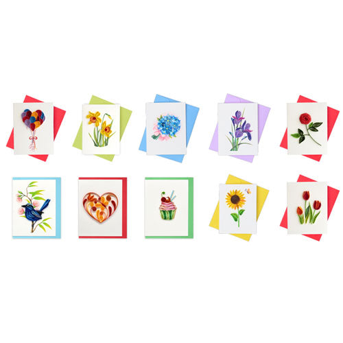 Quilled Mini Greeting Card (8.5x6.4cm)