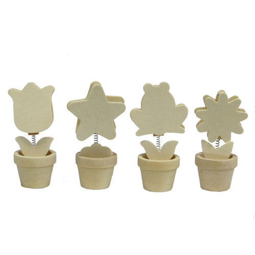 Photo/Message Clip Mini Pots (Pack of 4)