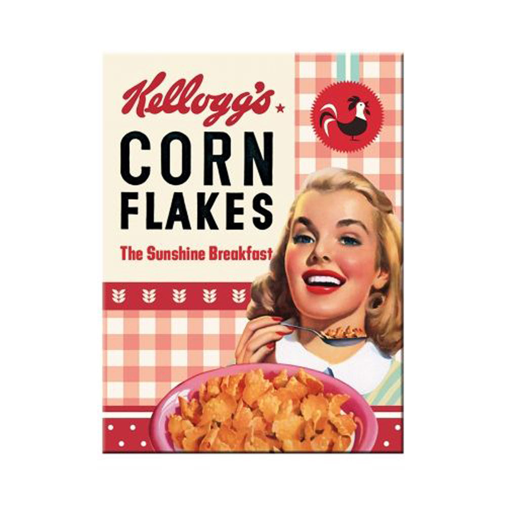 Nostalgic-Art Kelloggs Girl Corn Flakes Collage Magnet