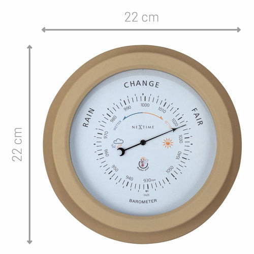 NeXtime Orchid Outdoor Barometer 22cm (Brown)