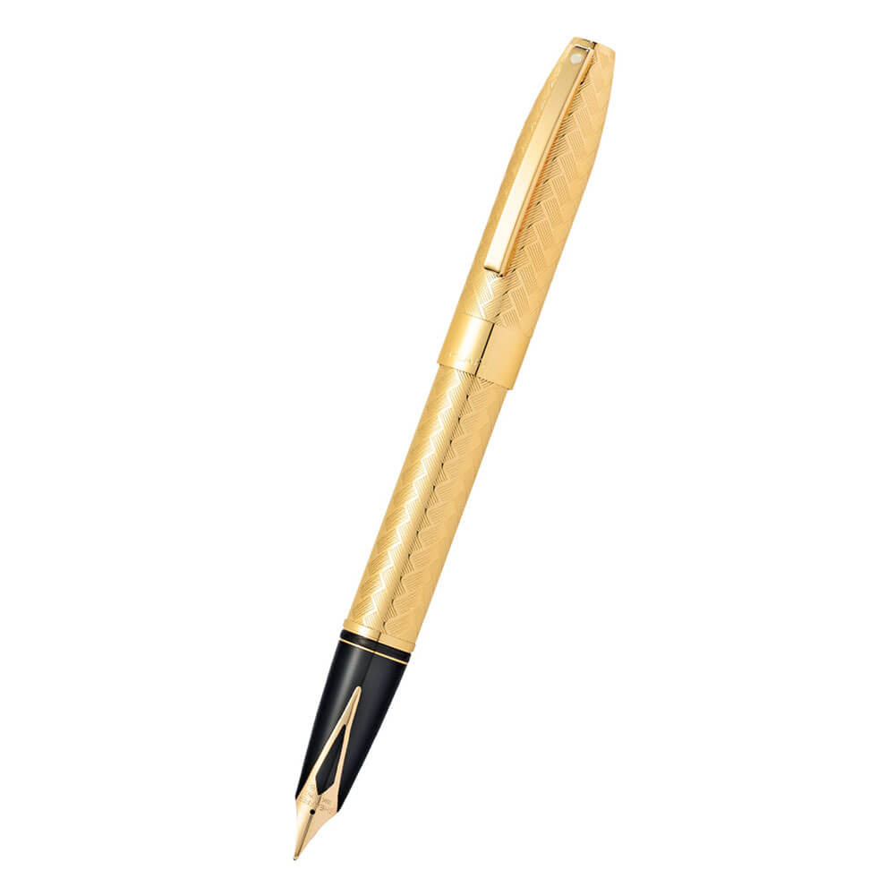 Sheaffer Legacy 23K Gold Chevron Mönster Fountain Pen