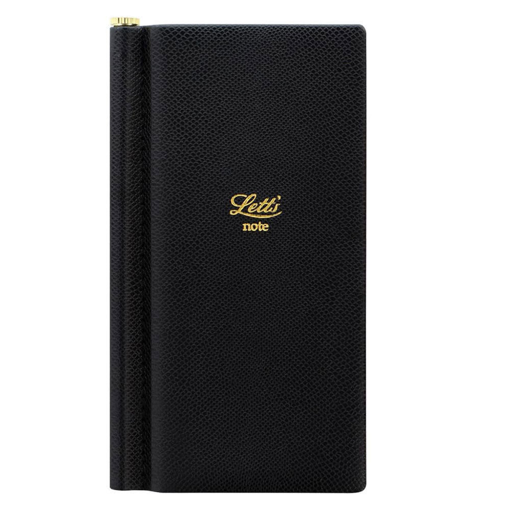 Letts Legacy Slim Pocket Notebook con bolígrafo dorado