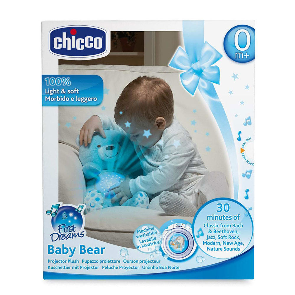 Chicco bebê urso musical luxuoso