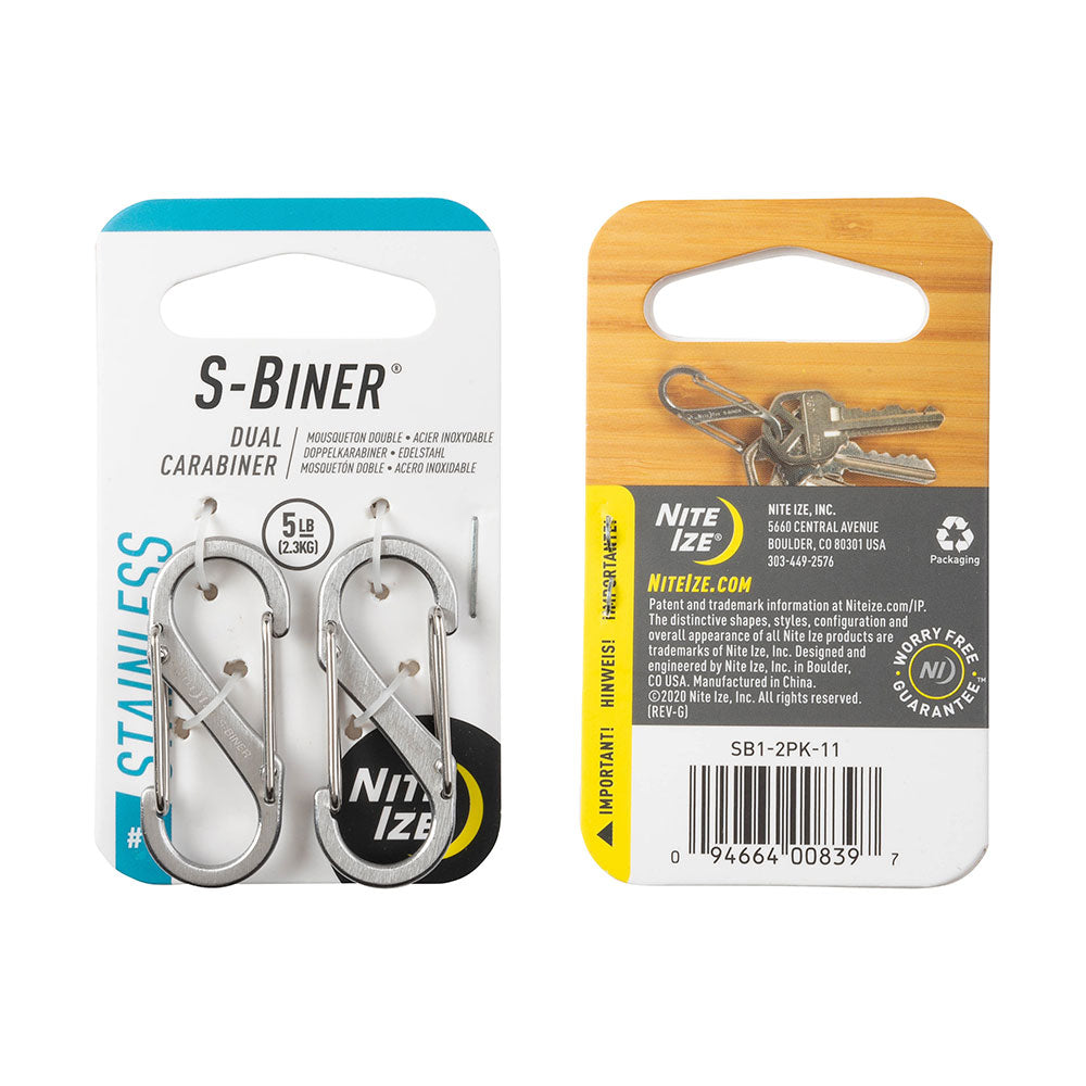 Nite ize s-biner storlek 1 2pk