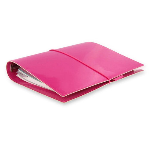 Filofax Domino A5 Patent Organiser (Hot Pink)