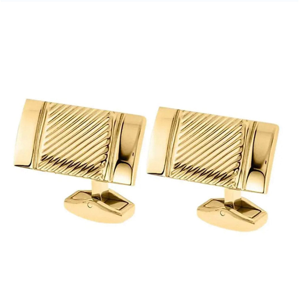 Apogee Stainless Steel with IP Gold Cufflinks