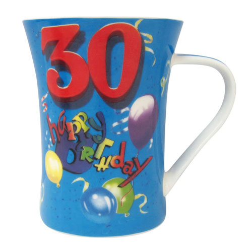 Biscay 30th Birthday Party Age Mug