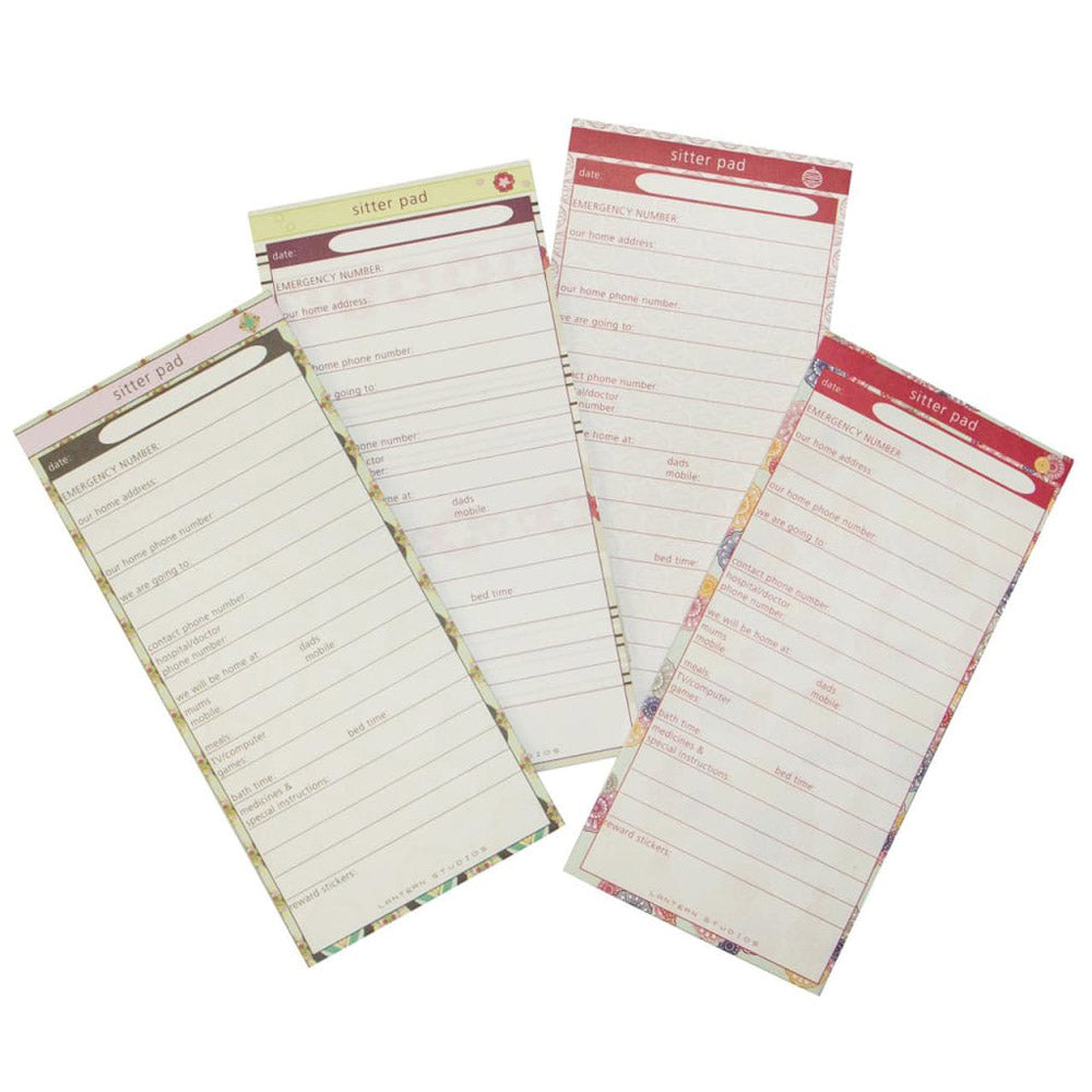 Lantern Studios Sitter Pad Instruction Stationery 4pk