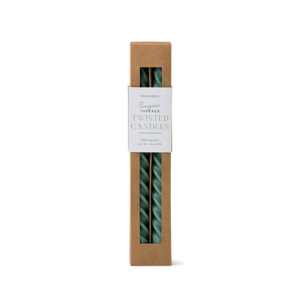 Cypress & Fir Twisted Candles (set van 2)