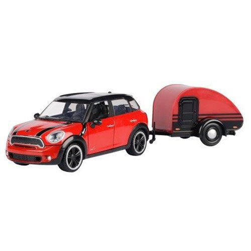 Mini Cooper S Countryman w/ Trailer 1/24 Scale Model