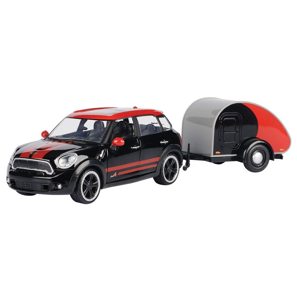 Mini Cooper S Countryman w/ Trailer 1/24 Modelo de escala