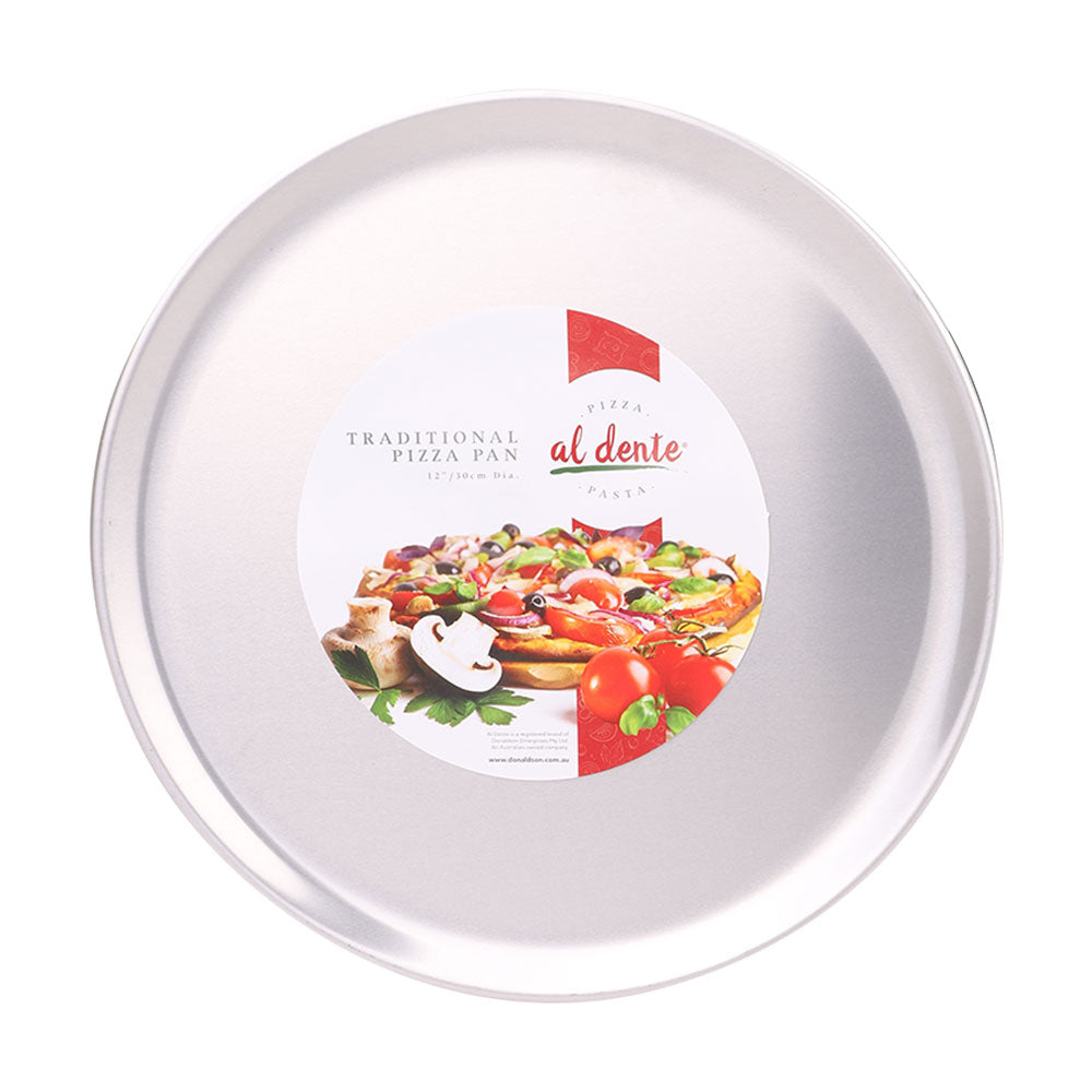 Al dente aluminium pizza pan