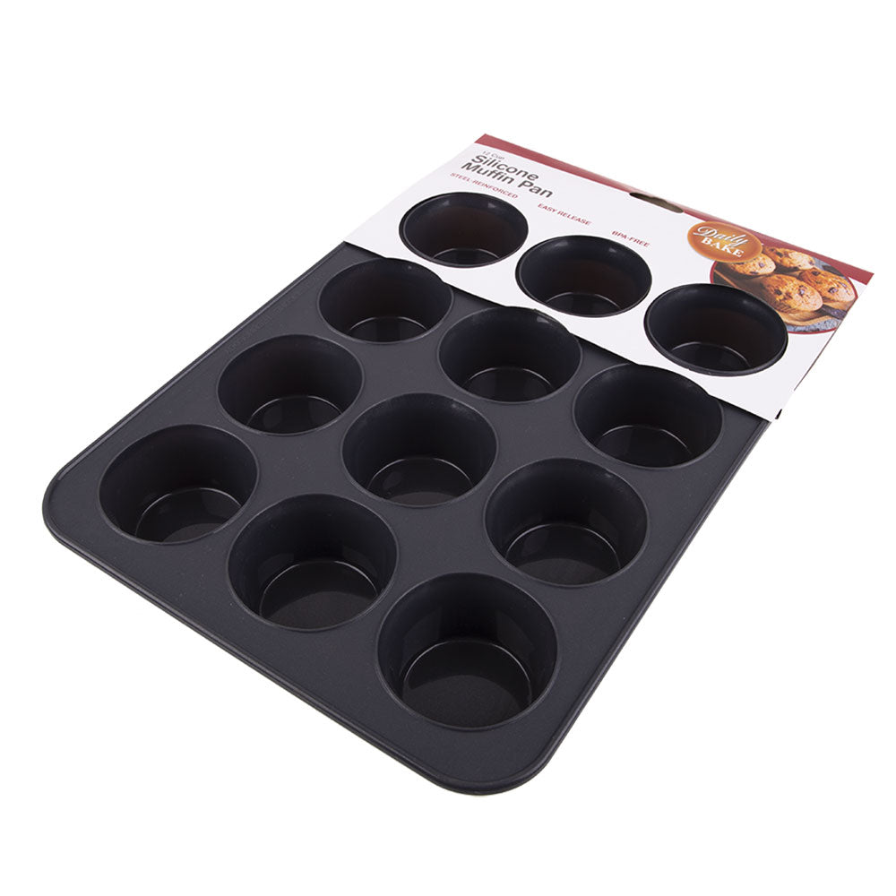 Panna da muffin a 12 tazze in silicone giornaliero