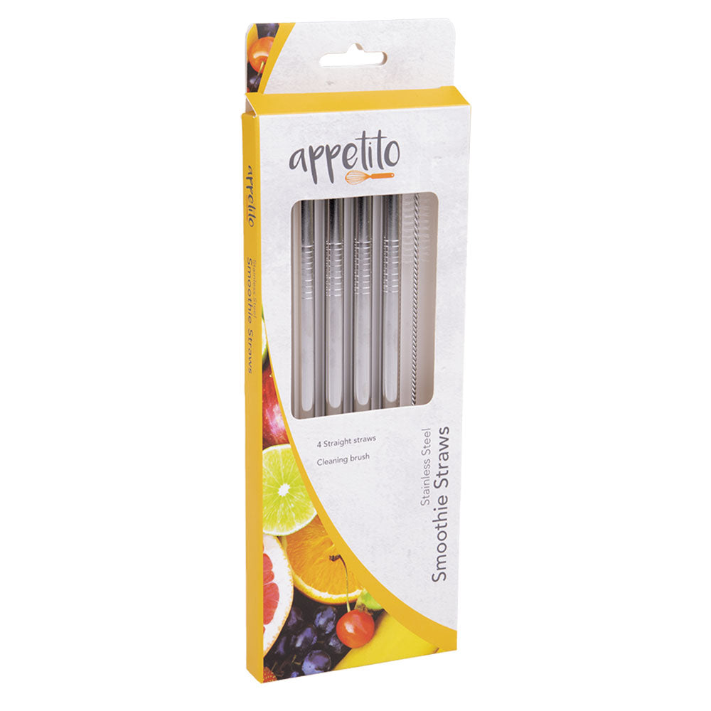 Scorse Smoothie Strai dritte in acciaio con pennello 4pcs