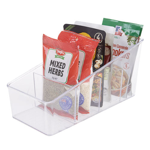 D.Line 4 Compartment Packet Organiser (Clear)