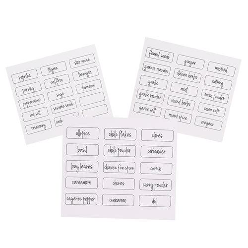 Appetito Herb & Spice Labels (Pack of 45)