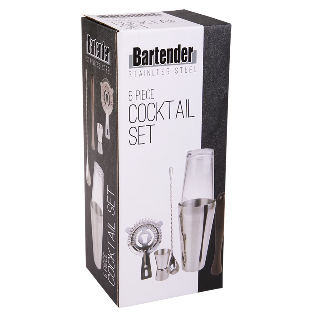 Ensemble de cocktails en acier inoxydable barman