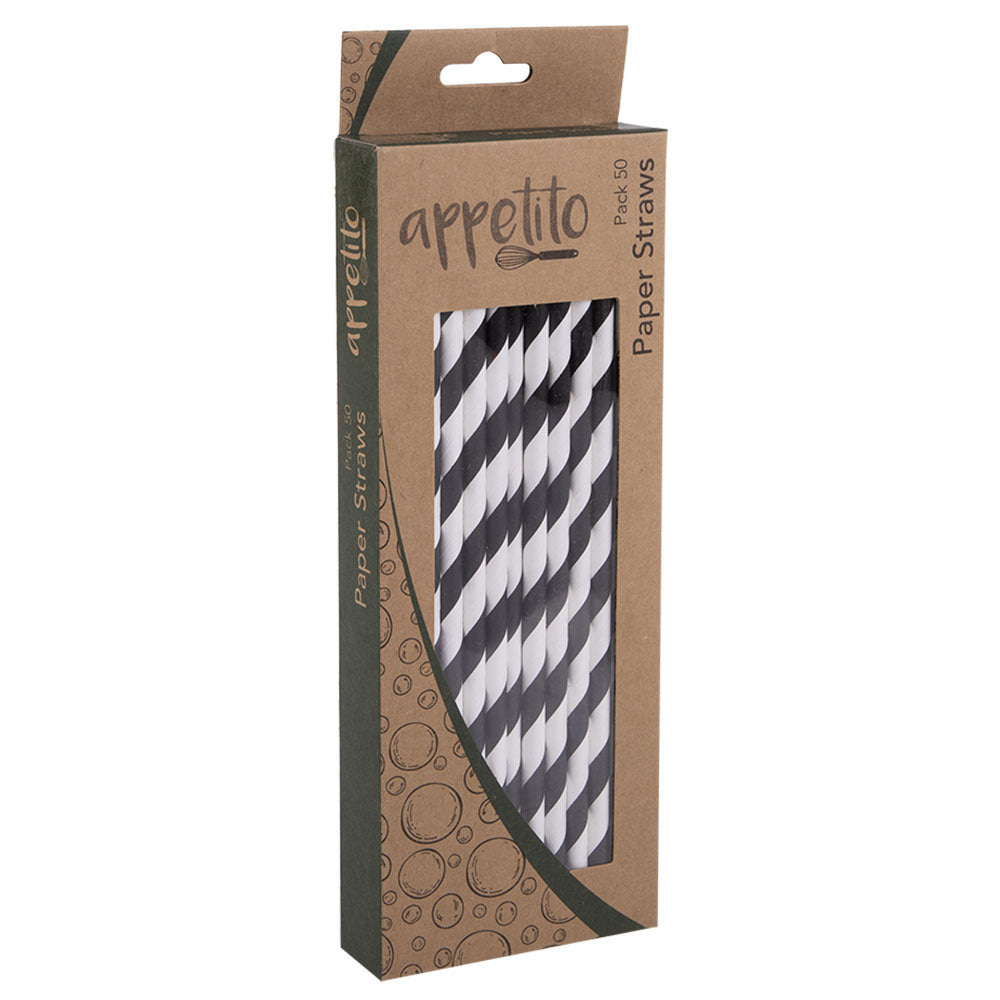 Appetito Paper Straws (Pack of 50)