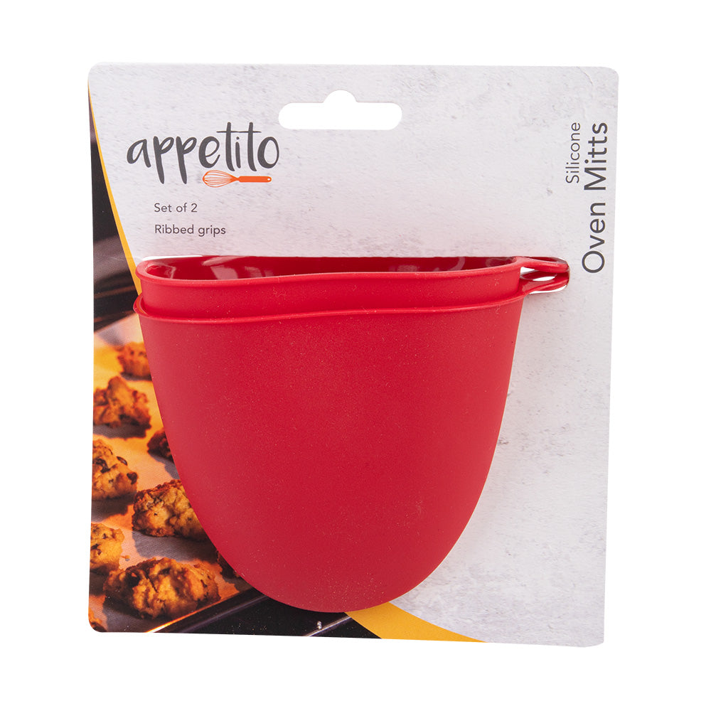 Appetito Silicone Oven Mitts (Sæt på 2)