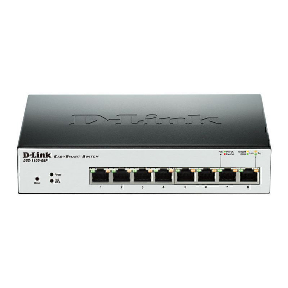 D-Link 8-poort Gigabit Smart Managed Poe Switch