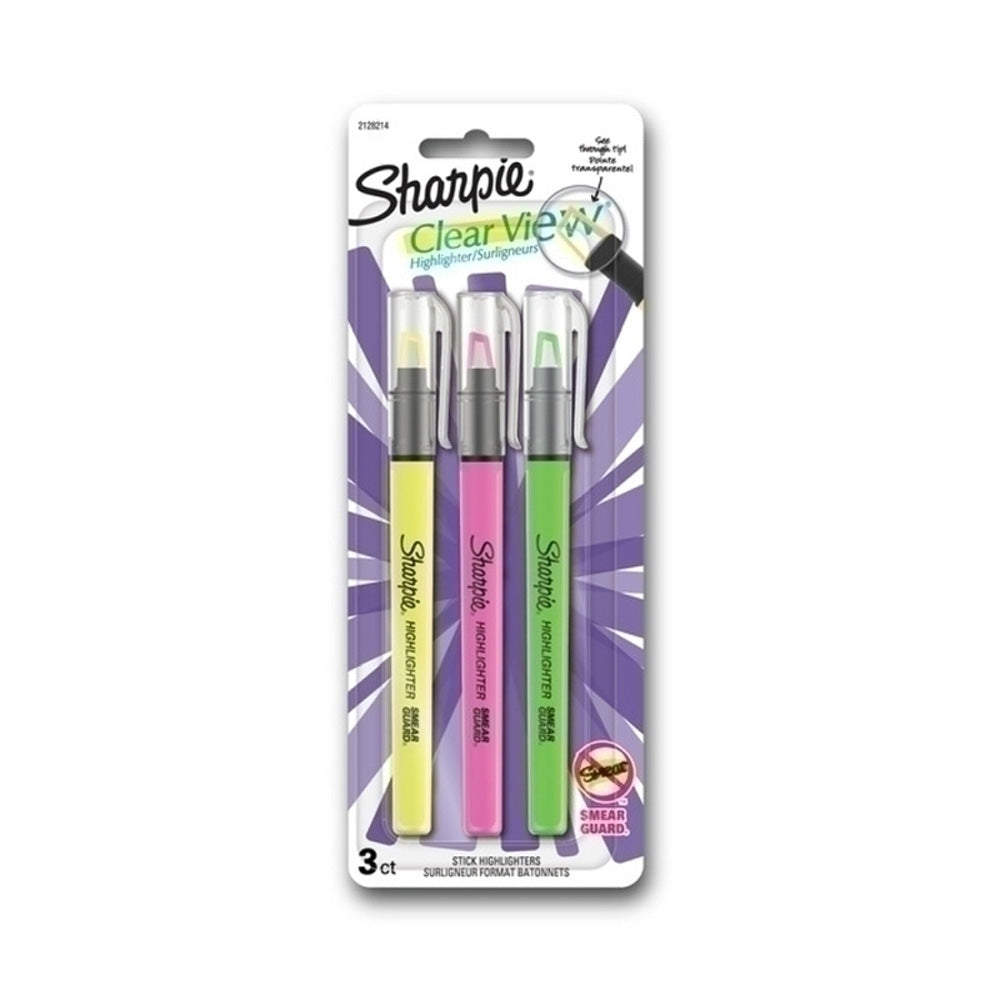 Sharpie Clear View Highlighter Stick (låda med 6)