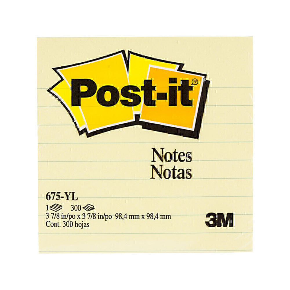 Post-it Canary Yellow fored Notes 12pk