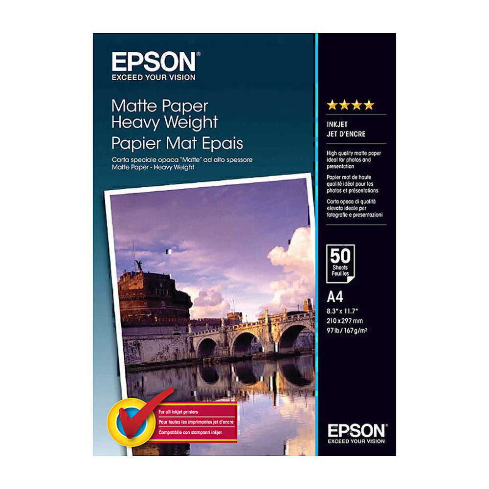 Papel de peso pesado de Epson Matte 50pc