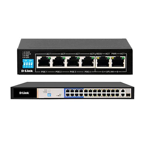 D-Link PoE Switch w/ Long Reach Port