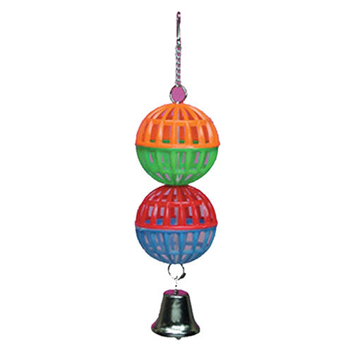 Elite Pet Hanging Lattice Balls with Bell Bird Toy