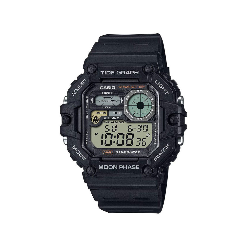 Casio Tide WS1700H-1A Watch (Black)