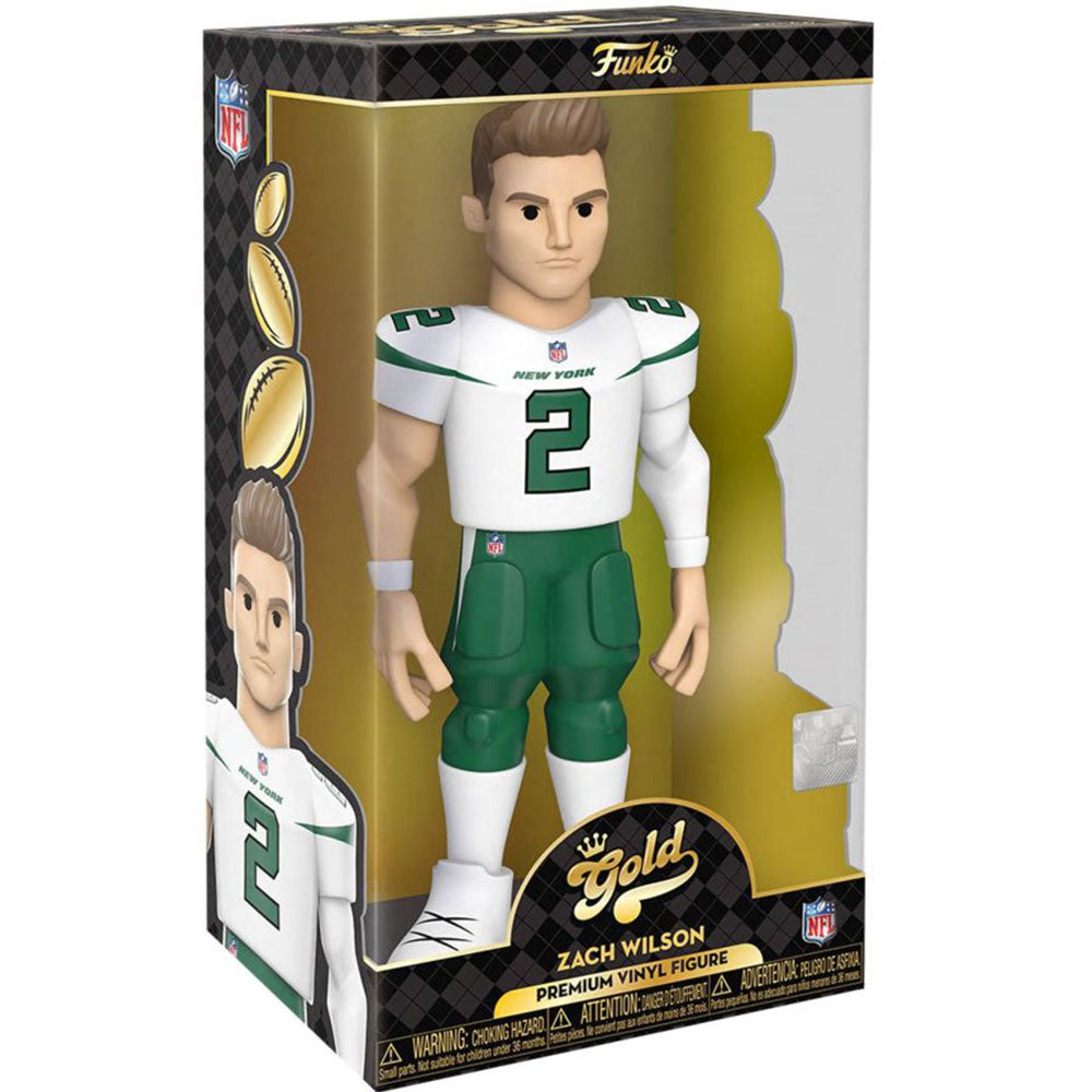 NFL: NY Jets Zach Wilson Vinyl Gold Chase Schiffe 1 zu 6