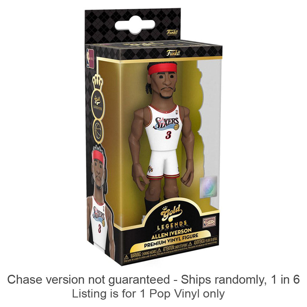 NBA: 76ers Allen Iverson Vinyl Gold Chase skip 1 av 6