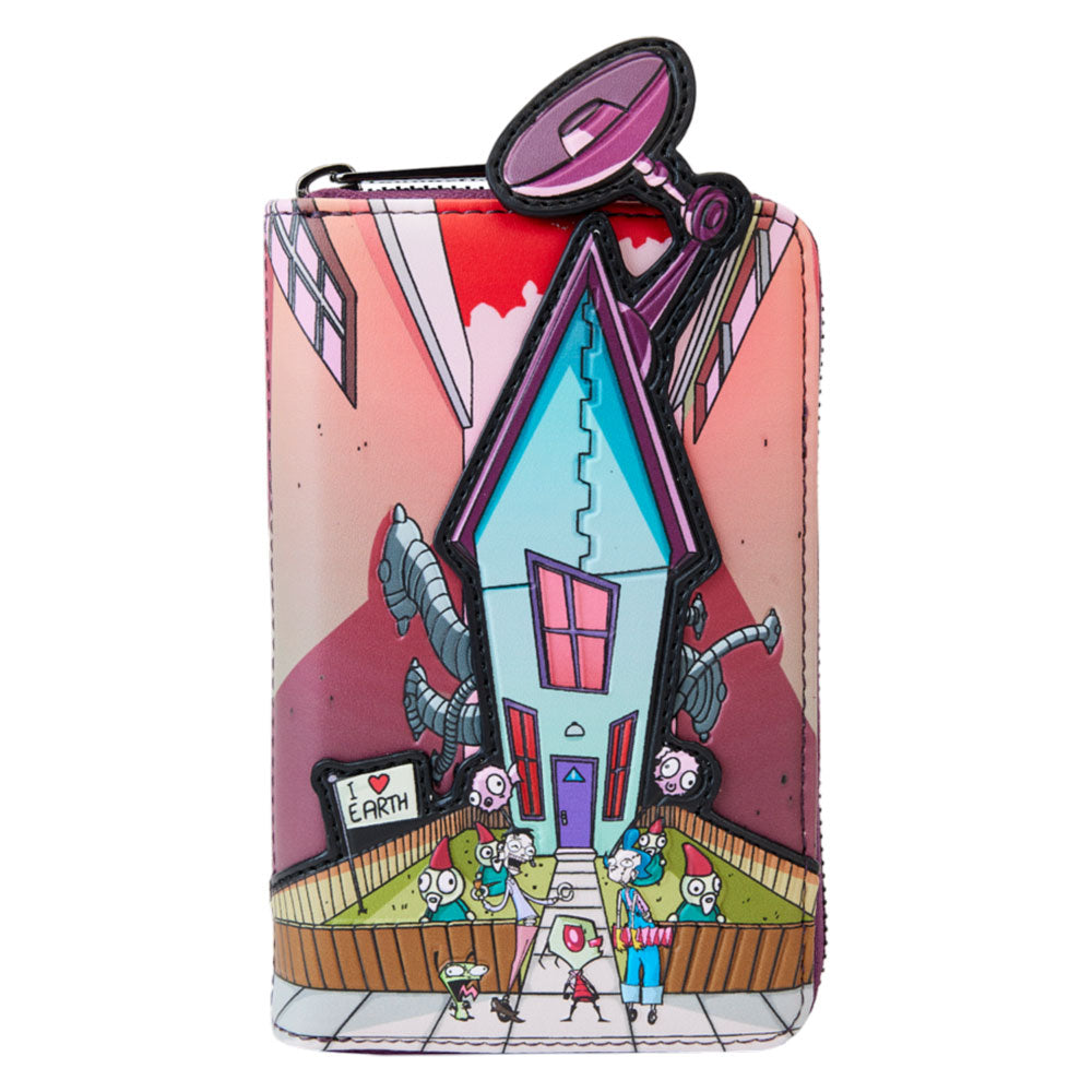 Invader Zim Secret Lair Zip Around Wallet