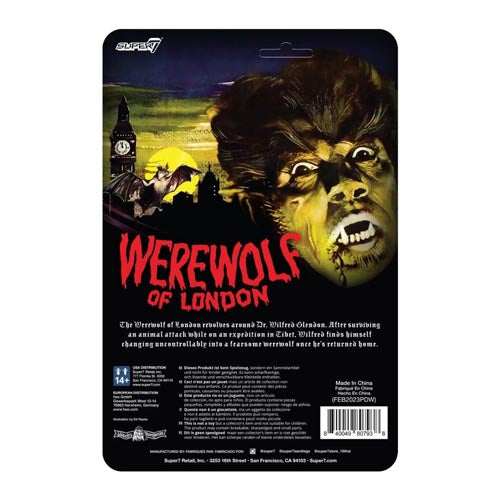 Werewolf of London Werewolf Reaction 3.75" Figure