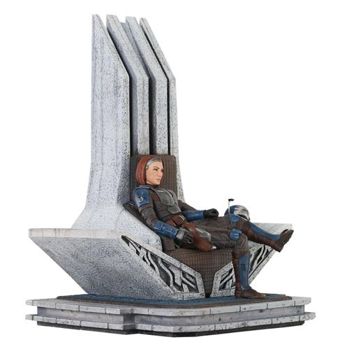 Star Wars: Mandalorian Bo-Katan on Throne Statue