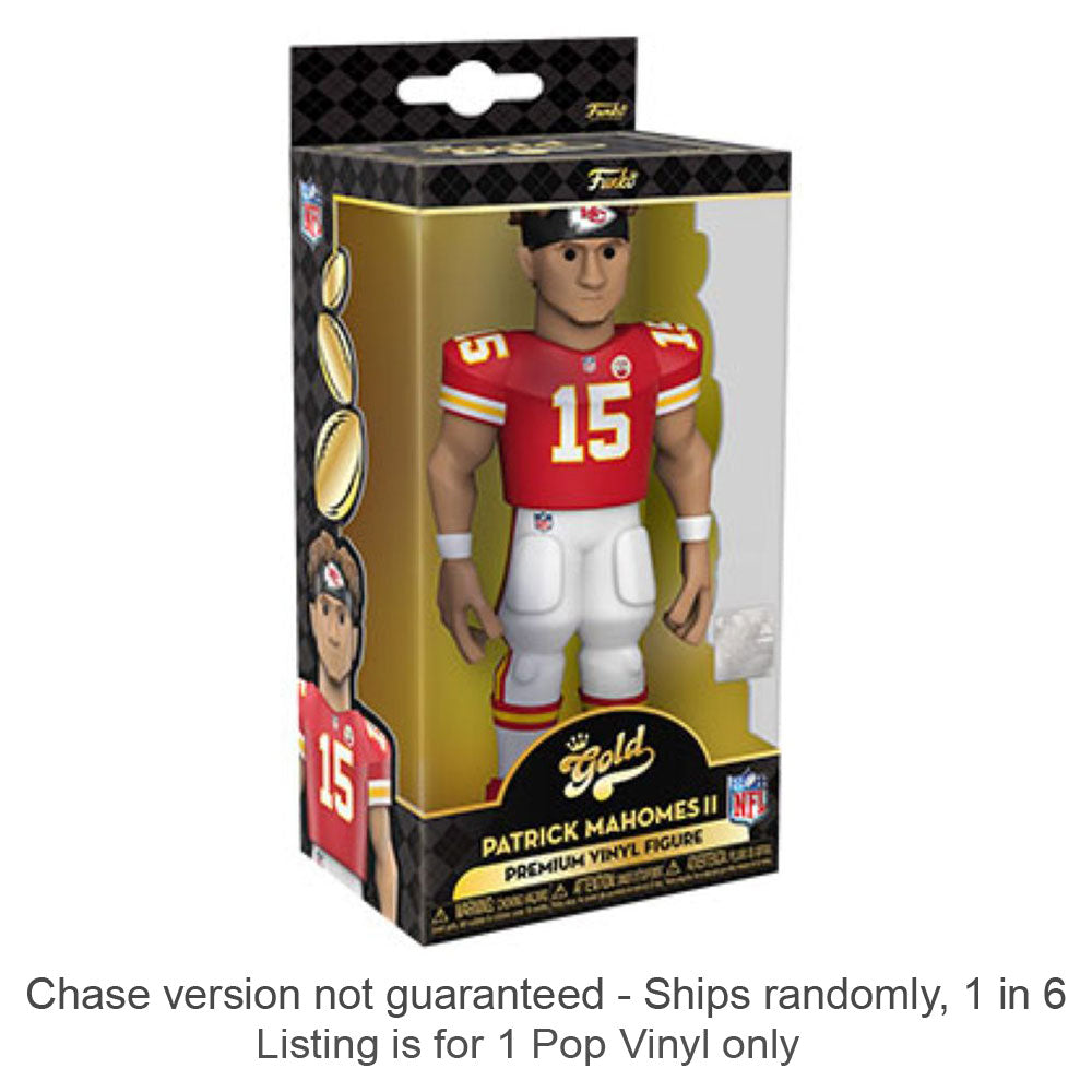 NFL Patrick Mahomes Vinyl Gold Chase Schepen 1 op 6