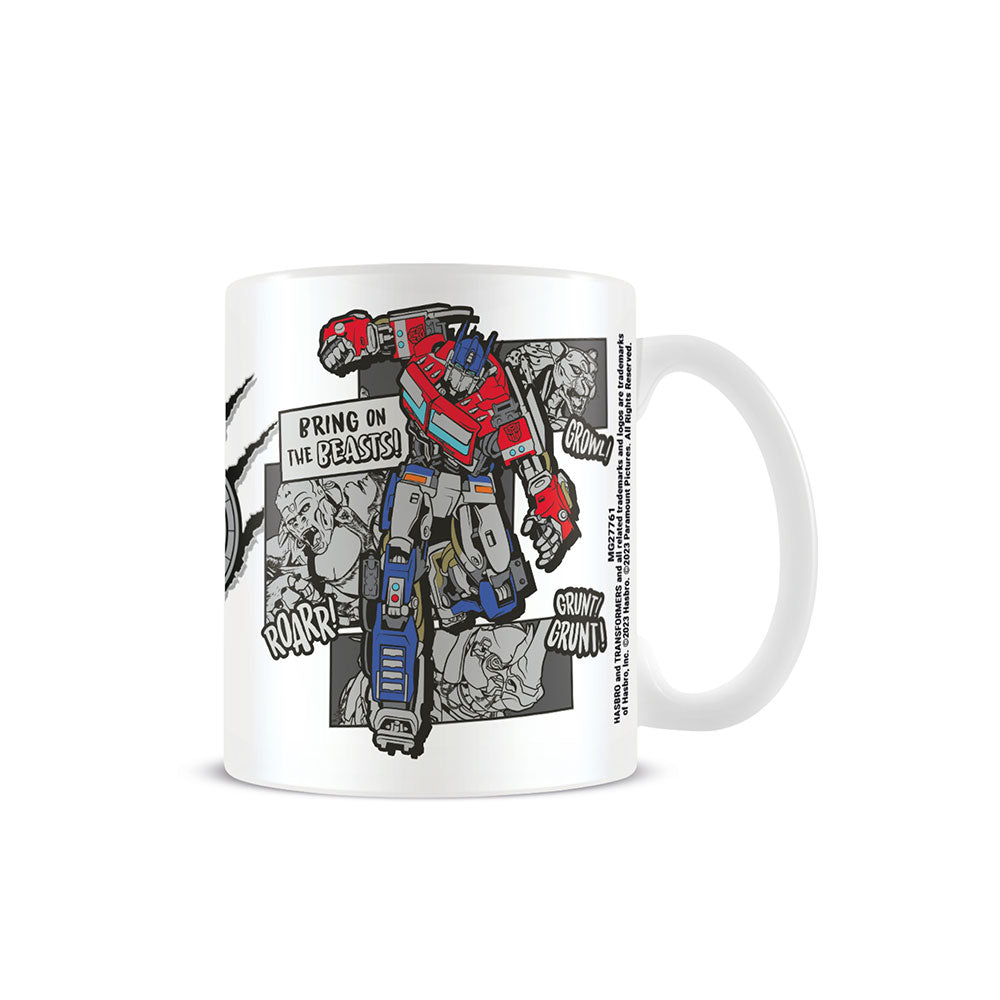 Taza en caja de Transformers (blanco)