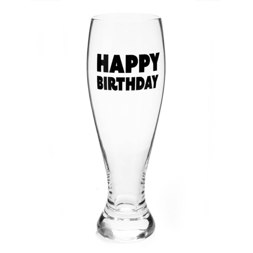 Happy Birthday Pilsner Glass