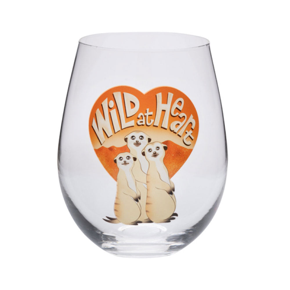 Contemporary Stemless Wine Glass