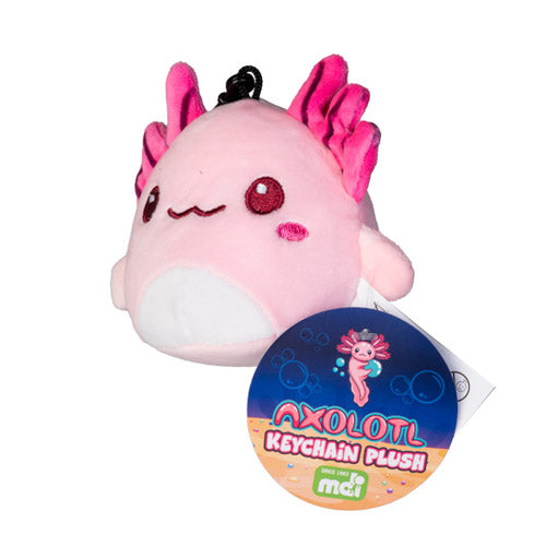 Axolotl Plush Keychain Accessory