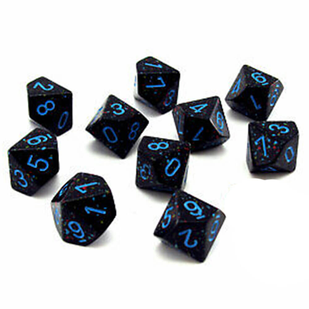 Chessex D10 Polyhedral 10-Die Speckled Set