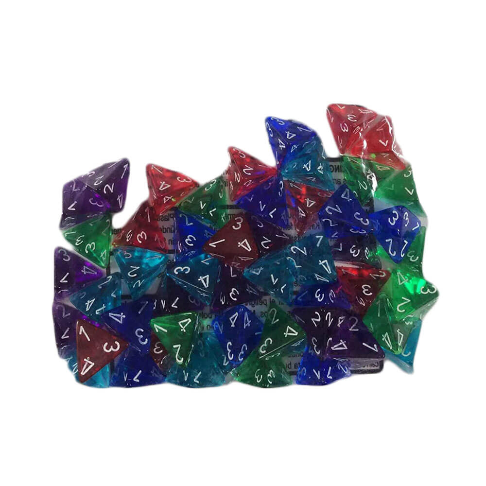  Chessex Großbeutel mit durchscheinenden Würfeln