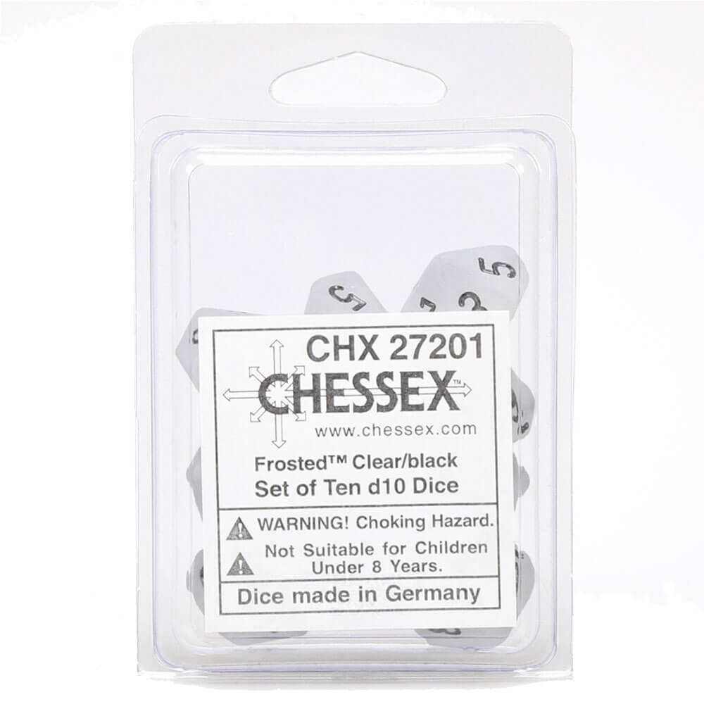 Conjunto de Fosco de 10 mortes de Chessex D10