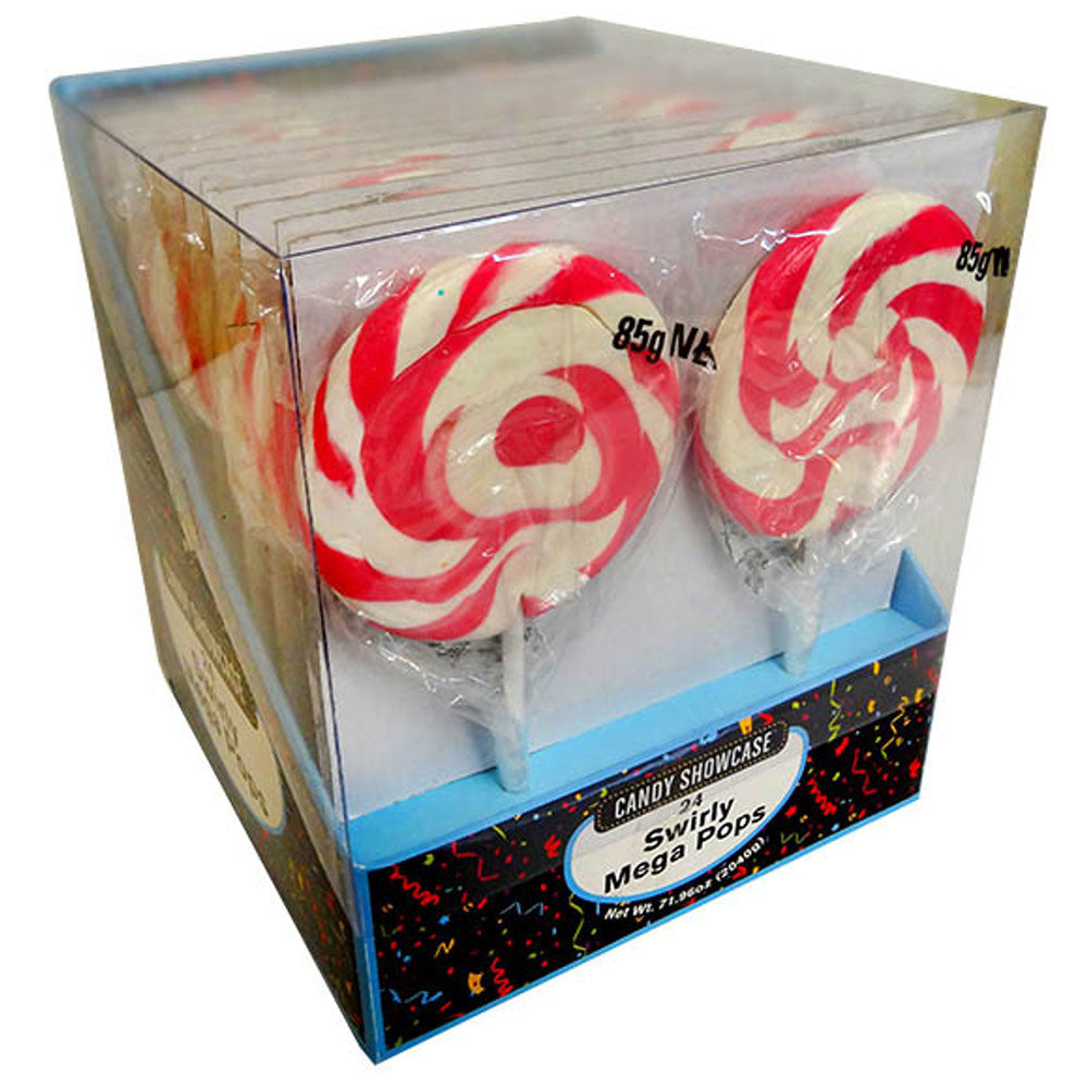 Candy Showcase Mega Swirl Lollipops