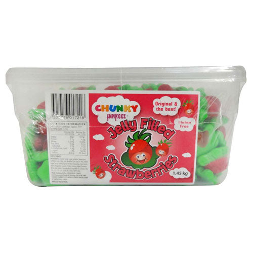 Chunky Funkeez Jelly Filled Strawberries Chewy Puffs