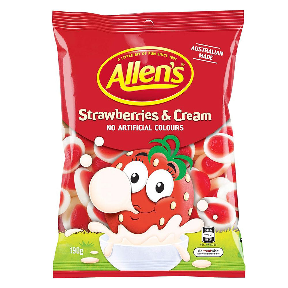 Allens Erdbeeren und Sahne